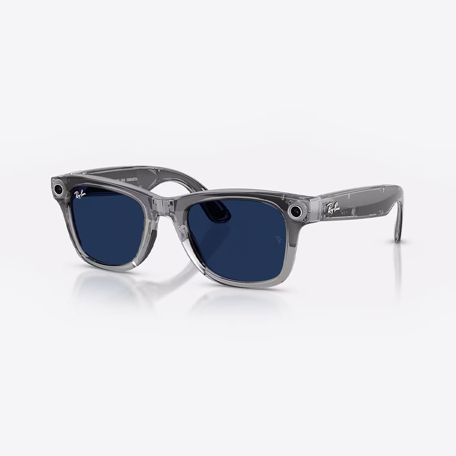 Умные-очки-Ray-Ban-Meta-Wayfarer-Gen-2-Shiny-Transparent-GrayClear-Sapphire-Transitions-(L)